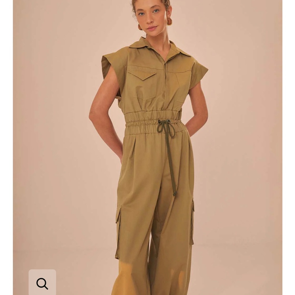 Stylish Olive Green Jumpsuit